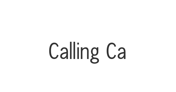 Calling Cards font thumb